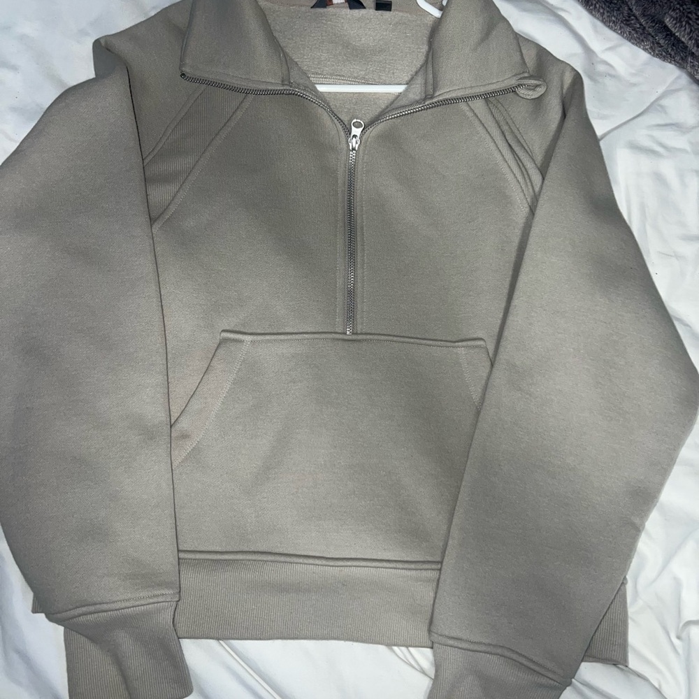 Women’s beige  Half-Zip Sweater